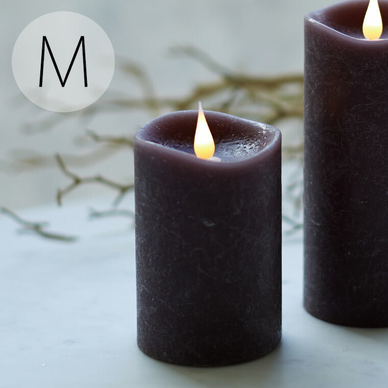 LEDキャンドル「エンキンドル」ラスティクピラー3×7（M） – バスグッズ