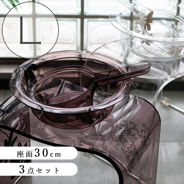 バスチェアL＆洗面器＆手桶「SARINA2（サリナ2）」3点セット – バス