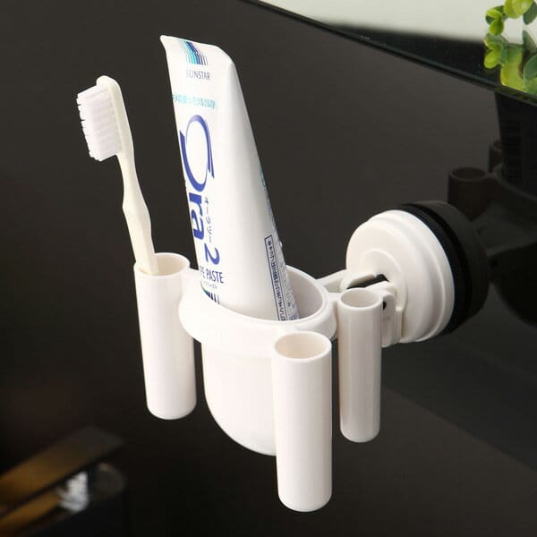Toski 歯ブラシホルダー　ホワイト Amazon｜Toski 歯ブラシスタンド マグネット 壁掛け ステンレス