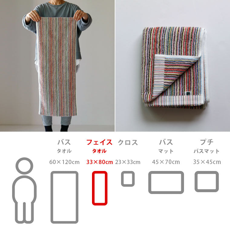 日本製タオル「ネオ・リバイブ」フェイスタオル – バスグッズ専門店