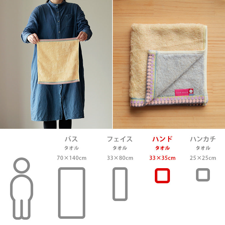 今治タオル 「Honnete（オネット）」ハンドタオル – バスグッズ専門店