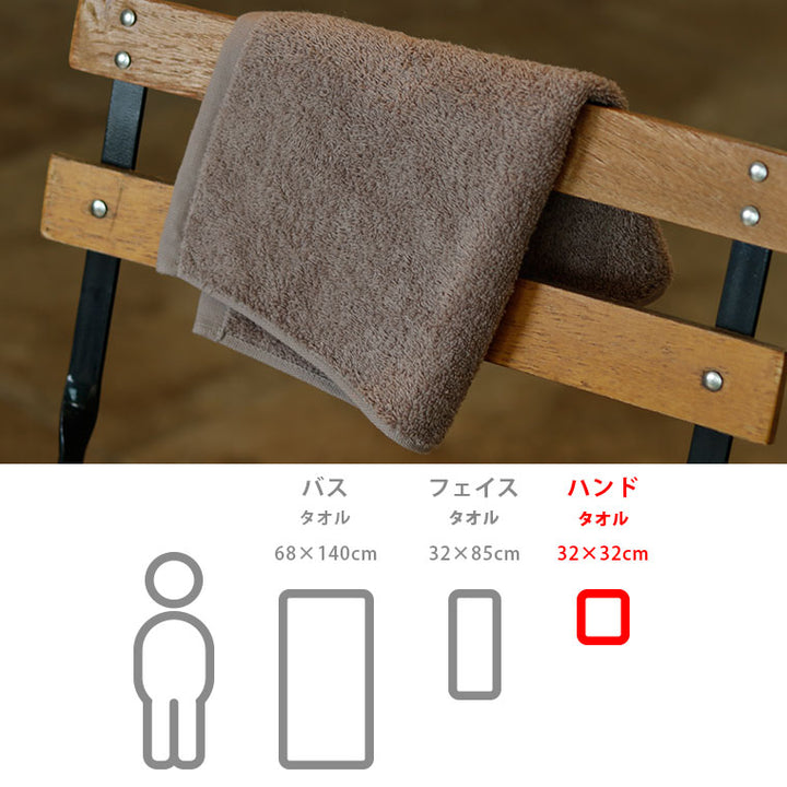 今治タオル「バルキープロ」ハンドタオル（32×32cm） – バス