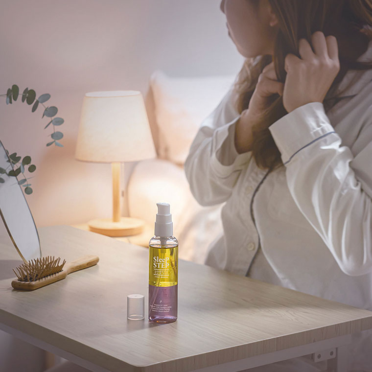 ヘアオイル「SLEEP STEP」アロマティックヘアオイル100mL – バス