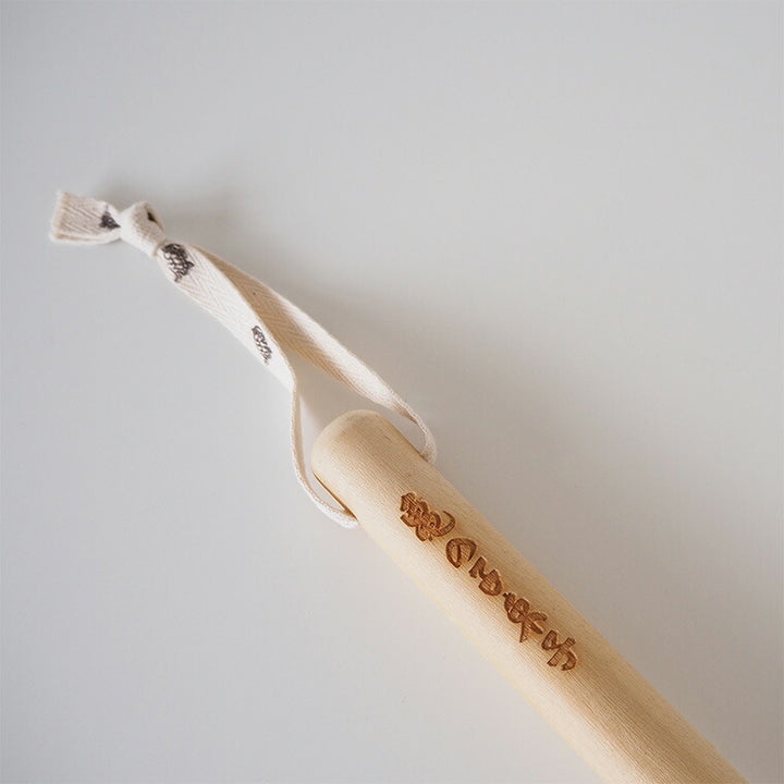 たわし「亀の子束子」サトオさん（柄付）（幅110×厚45×全長370mm