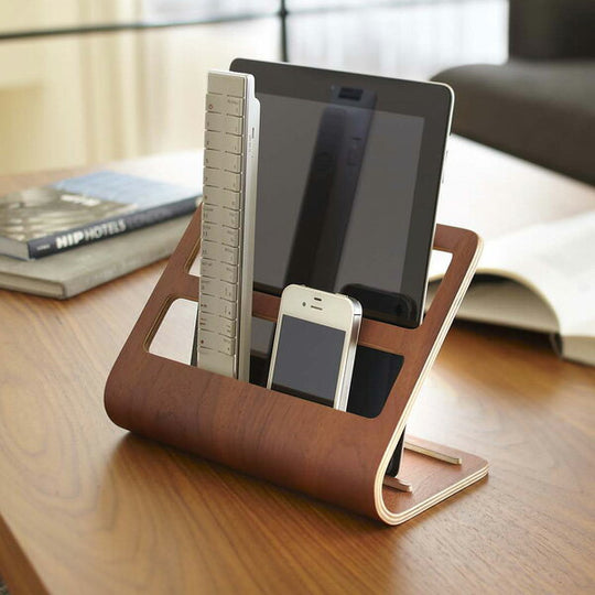 タブレット&リモコンラック「RIN」ブラウン