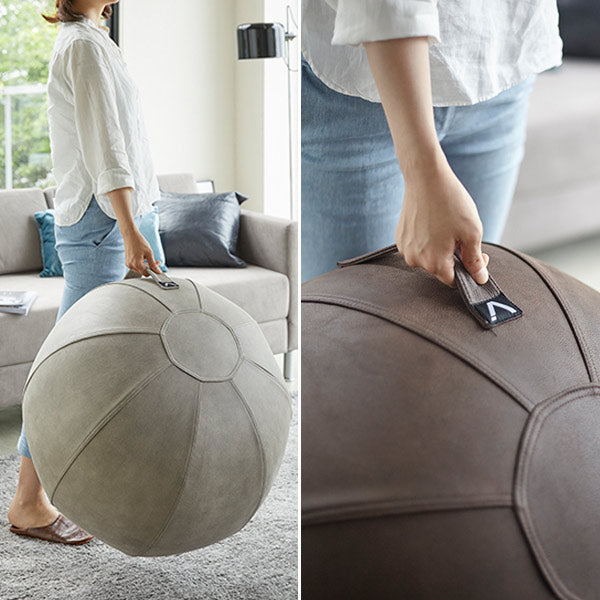 おしゃれ　バランスボール　レザーシーティングボール Luno（Vivora） バランスボール レザー おしゃれ 65cm