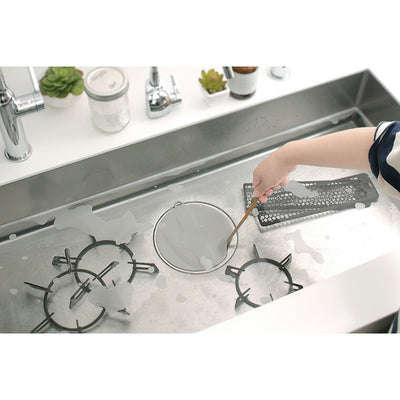 日本製水回り掃除「マーナ（MARNA）」掃除の達人シリーズ「つけ置き洗いキャップ」（グレー）