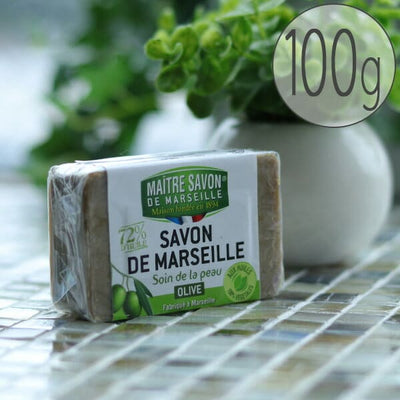マルセイユ石鹸「メートル・サボン・ド・マルセイユ」サボン・ド・マルセイユ・オリーブ（100g）