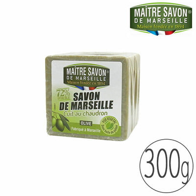 マルセイユ石鹸「メートル・サボン・ド・マルセイユ」サボン・ド・マルセイユ・オリーブ（300g）