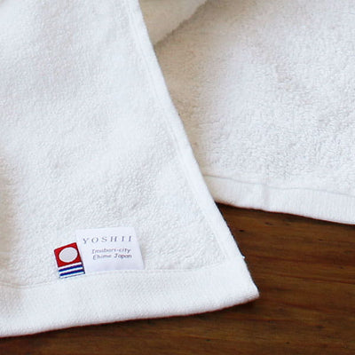 日本製 ウォッシュタオル「今治生まれの白いタオル」タオルが好き