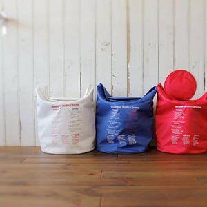 ランドリーバッグ「ウォッシングインストラクション」