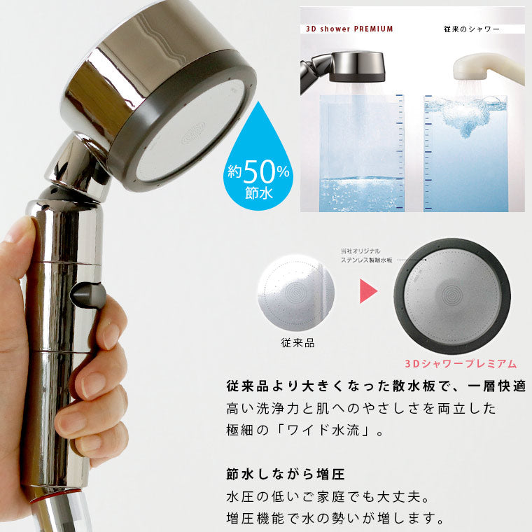コストコアラミック 3D シャワー サロンスタイル シャワーヘッド/▲TQ