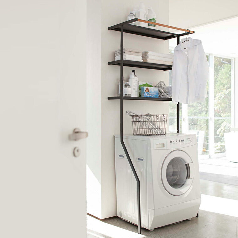 ラック「tower（タワー）」立て掛けランドリーシェルフ – バスグッズ