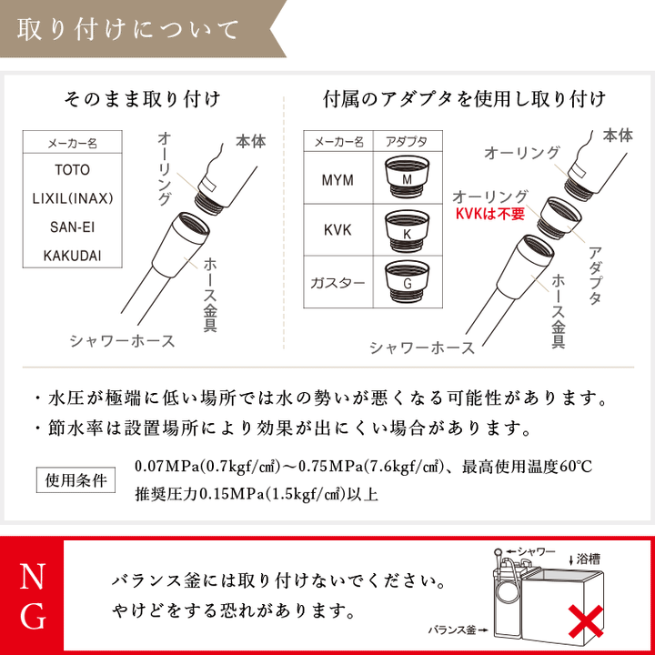 シャワーヘッド ボリーナ リザイア Bollina Risaia（シルバー）手元